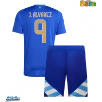 Argentina Julian Alvarez #9 Bortedraktsett Barn Copa America 2024 Kortermet (+ Korte bukser)
